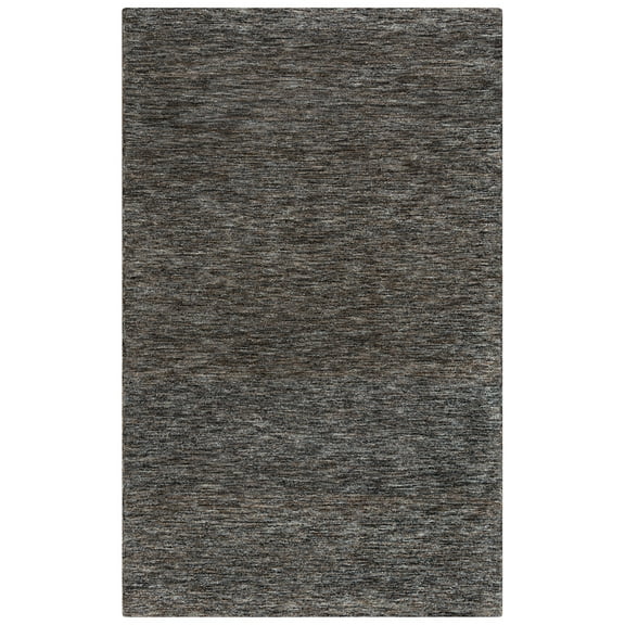 Rizzy Rugs Becker Area Rug BKR101 Charcoal Lines Rows 8' 9" x 11' 9" Rectangle