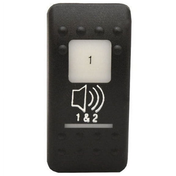 Carling Boat On/Off/On Rocker Switch | Speaker 12V Black
