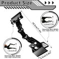 thumbnail image 2 of QUTETN 5 Pack Adjustable Document Holder Flexible Rotatable Paper Holder for Typing Desktop Document Holder Paper Stand Copy Holder Clip for Computer Monitor Canvas Clamp (Black), 2 of 5