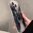 thumbnail image 6 of Butterfly Phone Case for iPhone 14 Pro Max, Cute Korea Clear Black Gradient 3D Butterfly Phone Cover with Butterfly Holdstand for Women Girls, 6 of 7