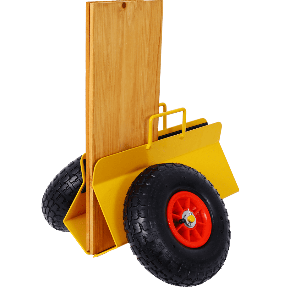 Heavy Duty Panel Dolly 600LB Capacity 10" Wheels Yellow