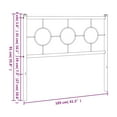 thumbnail image 7 of vidaXL Metal Headboard with Back Support Bed Header Home Bedroom Furniture, 7 of 7
