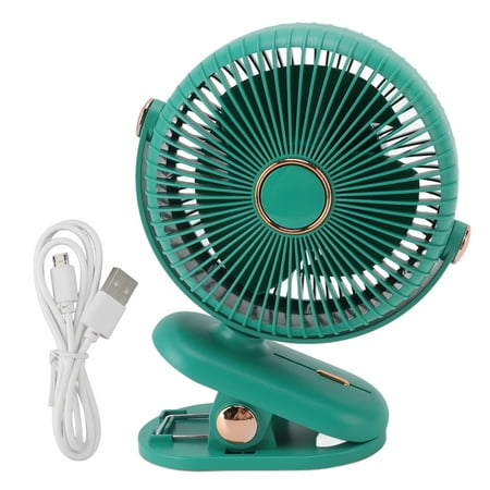 

Desk Clip On Fan Compact Desk Fan Safe Design 3 Wind Speed For Home For Dorm Green