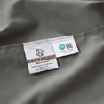 thumbnail image 6 of Superior Pavo Cotton 700 Thread Count 20" Deep Pocket Sheet Set, King, Charcoal, 6 of 13
