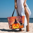 thumbnail image 3 of Wukai Halloween Print Zipper Bag,large Beach Tote Bag,Waterproof Sandproof Bag,Grocery and Picnic Tote Travel Bag, 3 of 5