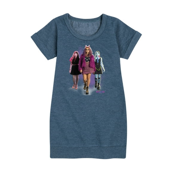 Monster High - Clawdeen, Draculaura, Frankie - Toddler And Youth Girls Fleece Dress