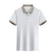 thumbnail image 1 of pstuiky Camisas de manga corta para hombre, Camisa informal de verano con solapa y botones de color liso para hombre camisetas de hombre l, 1 of 7