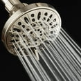 thumbnail image 4 of AquaDance Pommeau de Douche Haute Pression Nickel Brossé 6 Réglages 4 Pouces - Angle Réglable, Jets Anti-Obstruction, Installation Sans Outils-Certifié USA-Haut Marque Américaine, 4 of 4
