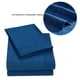 thumbnail image 4 of Juego de cama Lujoso Vhermosa tamaño king azul con sábanas suaves y cubrecamas de 4 piezas con bolsillos profundos, 4 of 8