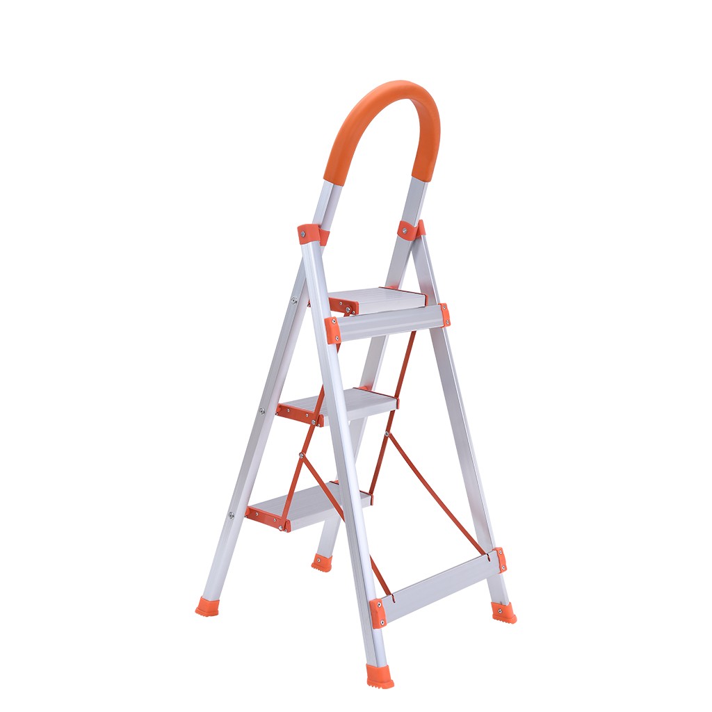 3 Step Ladder Folding Stepladder Aluminum Step Stool Ladder MultiUse