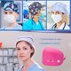 thumbnail image 3 of Paquete De 4 Gorros De Trabajo Para Enfermera, Servicio Prolongado, Color Puro, Botón Pulido Opaco, Gorros De Trabajo Multifuncionales Unisex, Uniformes De Trabajo Inevent AP008643-08, 3 of 5