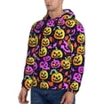 thumbnail image 2 of Hoodies for Men - pumpkin halloween pink Long Sleeve Comfrt Men'S Fashion Hoodies & Sweatshirts, Sweatshirts for Men Hoodies Pullover Clothing Clothes with Pouch, 2 of 7