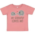 thumbnail image 3 of Inktastic My Grandpop Loves Me Elephant Boys or Girls Baby T-Shirt, 3 of 5