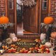 thumbnail image 4 of Felpudo de Entrada con Diseño de Hoja de Arce, Calabaza, Ideal para Halloween y Acción de Gracias | Multicolor, Poliéster, 40 X 60 Cm, 1 Unidad, 4 of 6