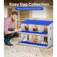 thumbnail image 2 of Yeshouse Nido para gallinas de 6, 8 y 10 agujeros, de acero galvanizado inoxidable, para gallinas, fácil de recoger y limpiar, 2 of 7