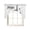 Gray, variant on Paris Eiffel Tower Swag Valances for Windows, Rustic Rose Floral Sculpture Butterfly Swag Curtains for Kitchen, Living Room, Small Window Treatments Drapes Curtains for Cafe, Bathroom,, 56"x36"