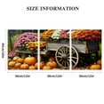 thumbnail image 3 of Ullo0ord  Farmhouse Fall Wall Art - Autumn Harvest Scene Canvas Wall Art - Beautiful Pumpkin Fall Scenery - Country Thanksgiving Wall Art for Living Room Bedroom Decor  12x16x3pcs, 3 of 6