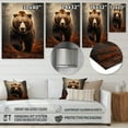 thumbnail image 4 of Designart "Bear Wild Bear I" Animals Bear Metal Wall Decor, 4 of 5