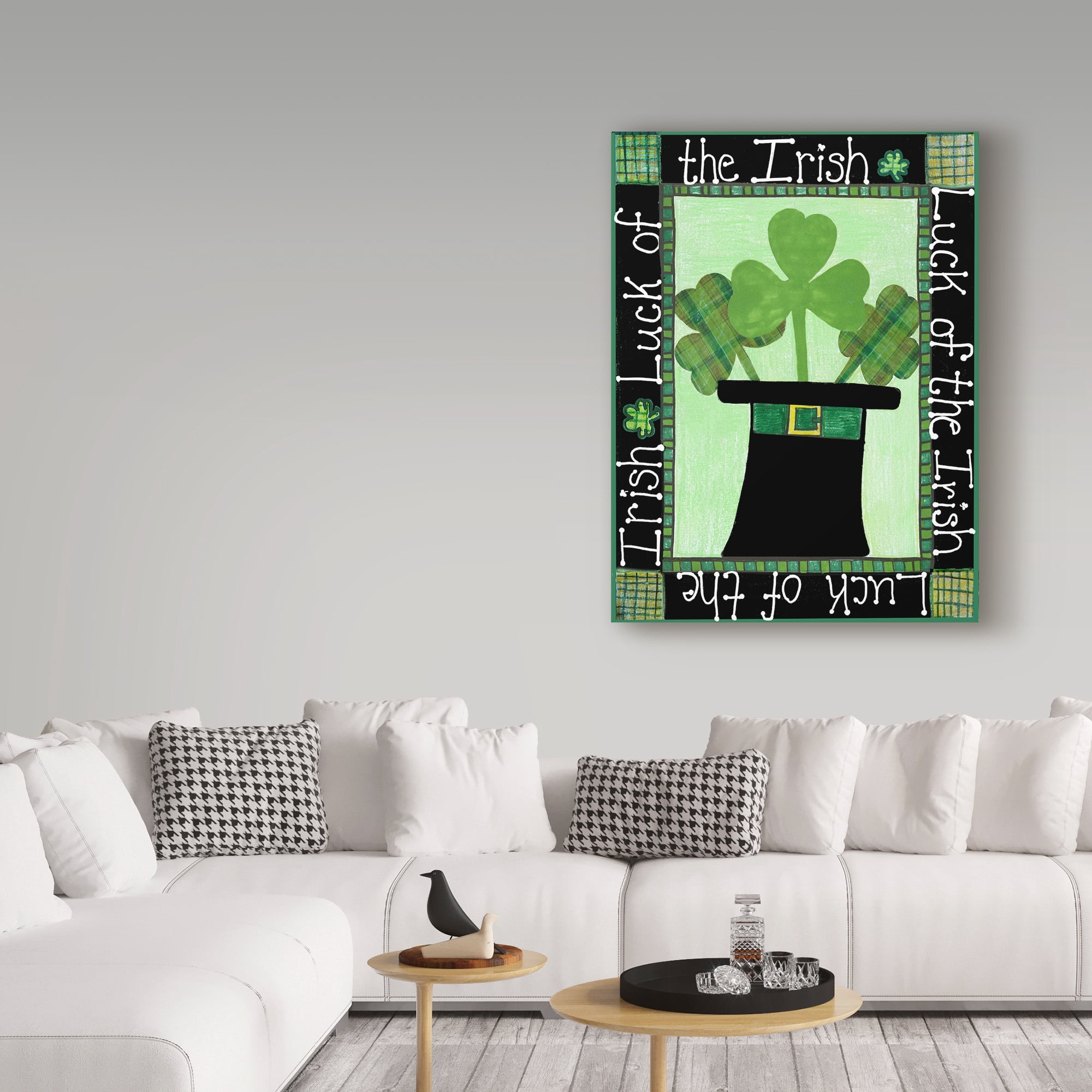 Trademark Fine Art 'Luck O Irish' Canvas Art by Ali Lynne