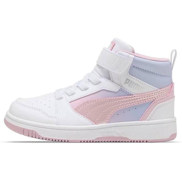 TENIS CASUAL PUMA REBOUND V6 MID BLRY DREAMS AC+PS BLANCO 400587 01 DE NIÑA 17