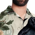 thumbnail image 5 of Crow Men's Button Down Hawaiian Print Short Sleeve Casual Summer Beach Shirts, 5 of 6
