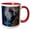 Red/White, variant on 3drose, Image of Tampa Bay Florida Aerial Map, 11oz Two-tone Red Mug