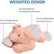 thumbnail image 2 of Weighted Stuffed Animals for Anxiety, 50cm 1.5kg Weighted Pig Stuffed Animal Toy Cute Pink Pig Plush Pillow for Adults Boys Girls (FMY), 2 of 5