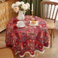 thumbnail image 6 of CIYISON Stylish Tablecloth Summer Floral Table Cover Resistant to Stains and Water, 6 of 19