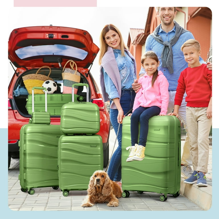 Melalenia Luggage Carry on Luggage PP Material Luggage with