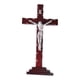 thumbnail image 4 of Crucifijo de pared de madera con cruz de Jesús, escultura, regalo decorativo único, estatua religiosa Jesús blanco 34x175cm, 4 of 9