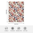 thumbnail image 5 of Picia Starfish Shell Pattern Baby Soft Dot Blanket with Silky Satin Backing Baby Gifts for Boys and Girls (30" x 40"), 5 of 9