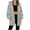Gray-Coats, variant on Qetyuw Womens Long Hooded Jackets Full Zip Up Fall Winter Casual Cardigan Jacket Loose Fit Long Sleeve Coats Outwear