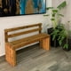 thumbnail image 2 of Banca de Jardín con Respaldo para Exterior o Interior para Tres o Dos personas, Estilo Vintage De Madera Durable. D4  Moderno, 2 of 9