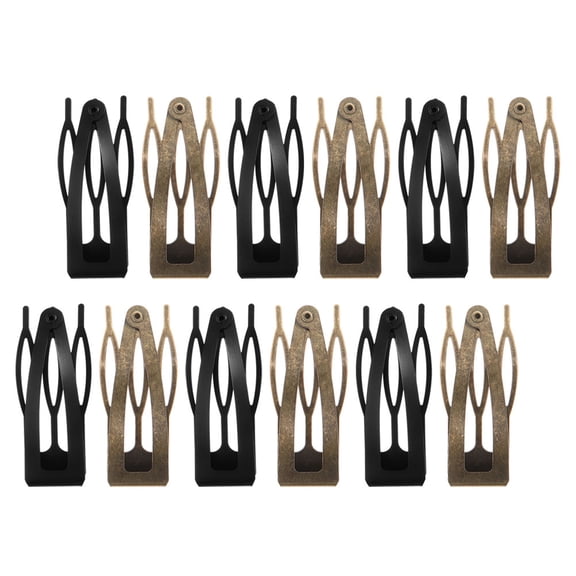 Baluue Small Metal Hair Clip Barrette Iron 12Set