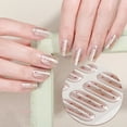 thumbnail image 2 of Gel Nails Stickers Full Covers Adhesive French Manicure Strips Quick Apply Not Lamp Light Required Salon Quality, 2 of 9