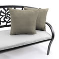 thumbnail image 2 of Jordan Manufacturing Sunbrella 18" x 18" Canvas Taupe Solid Square Outdoor Throw Pillow (2 Pack), 2 of 8