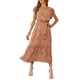 thumbnail image 1 of Vestido Maxi Bohemio Floral PRETTYGARDEN para Mujer con Cuello en V y Falda Cruzada, 1 of 6