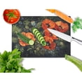 thumbnail image 2 of Poppies by Daphne Baxter Glass Cutting Board Large, 2 of 2