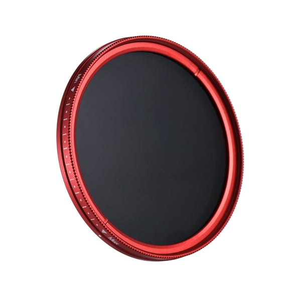 FOTGA 58mm Slim Fader Variable Filter Neutral Density ND2 to ND400 Red Replacement for Canon Nikon DSLR Camera