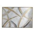thumbnail image 6 of 84" x 57" Abstract Framed Wall Art with Gold Frame, by DecMode, 6 of 9
