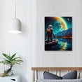 thumbnail image 3 of Nawypu Spaceman Wall Art Prints  Funny Astronaut Posters Modern Universe Illustration Wall Decor Explore Dream Discover Inspirational Photo Picture Canvas Fashion Art Painting for Bedroom Living Room, 3 of 4