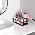 thumbnail image 4 of YIGII Hair Tool Organizer Countertop Hair Dryer Holder Basket Wall Mounted Makeup Brush Holder Hair Straightener/Styling Tools Storage-Black, 4 of 6