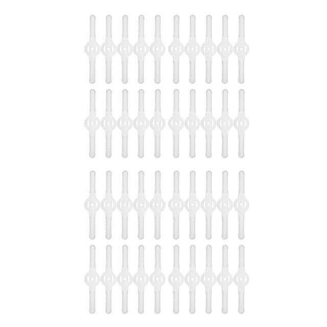 40 Uds. Cuchillas de plástico para cortacésped, accesorios para cortacésped, cuchilla para cortacésped, cortadora inalámbrica