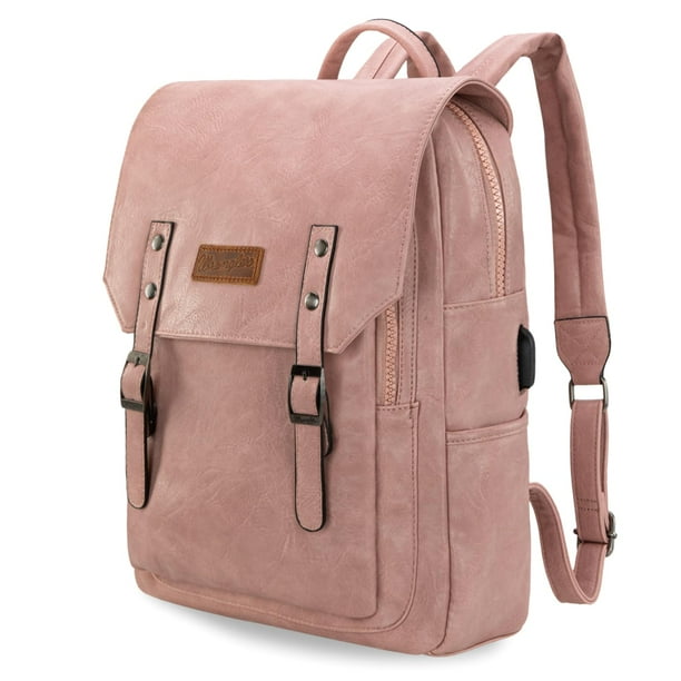 Mochila Montana West × Wrangler Leather Pink Wrangler para mujer