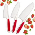 thumbnail image 3 of Juego de 3 cuchillos para niños - Juego de cuchillos para niños pequeños - Cuchillos para niños para cocinar de verdad - Cuchillos para niños Montessori para niños de 2 años en adelante - Cuchillos pa, 3 of 5