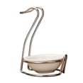 thumbnail image 3 of Soporte de acero inoxidable Macarena mango Largo forma de cisne, 3 of 8