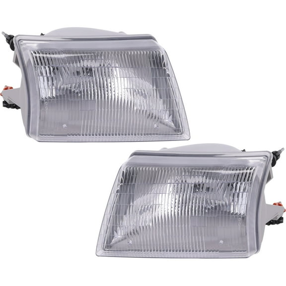 Garage-Pro Driver and Passenger Side Headlight for Mazda B2500 SE SX Troy Lee 1998-2000 Also Fits B3000 Halogen With bulb(s) Replaces# ZZP051040B ZZP051030B