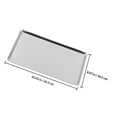 thumbnail image 2 of BESTYASH Serving Tray Draining Rectangular Stainless Steel Silver 1Set for Camping, 2 of 8