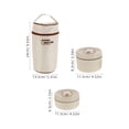 thumbnail image 2 of HIAKDOFT Portable Insulated Lunch Container Set For Adults Featuring Japanese Style Design, 2 of 8