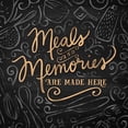 thumbnail image 3 of Noonday Designs 15x15 Black Modern Framed Museum Art Print Titled - Gather Here II (Meal Memories), 3 of 5